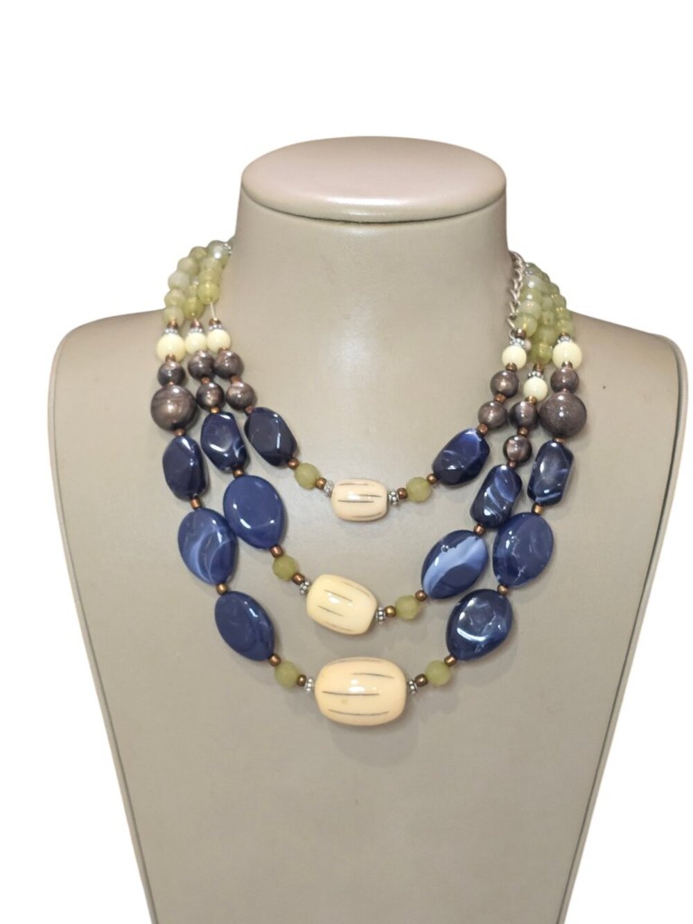 Chico's Multi Color Layered Statement Necklace